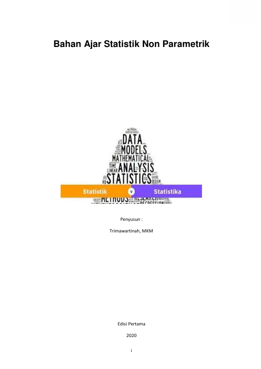 Bahan Ajar Statistik Non Parametrik