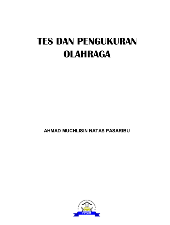TES DAN PENGUKURAN  OLAHRAGA