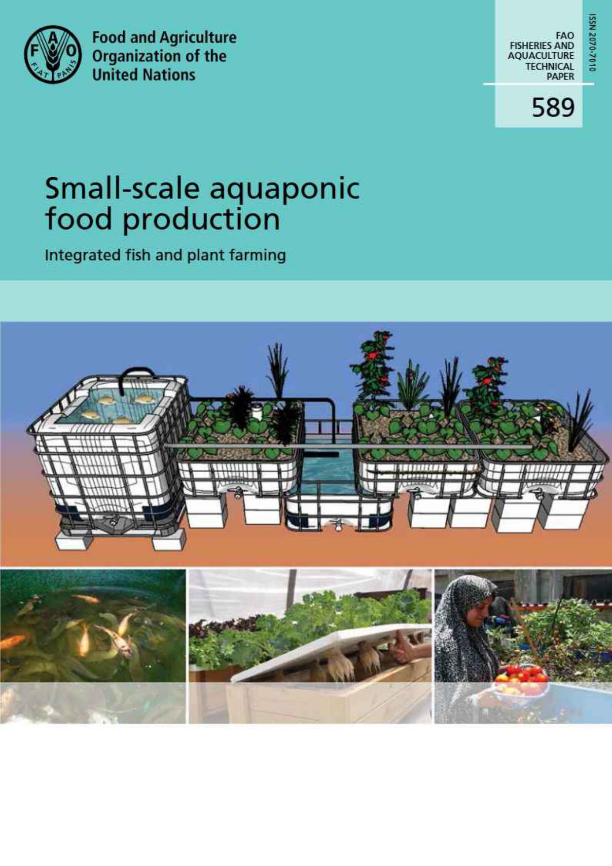 Small-scale aquaponic food production