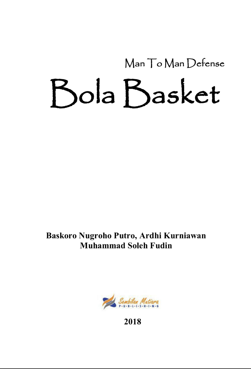 BUKU AJAR PEMBELAJARAN PERMAINAN BOLA BASKET