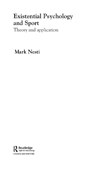 Existential Psychology and Sport