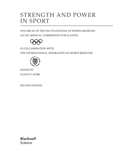 Strength and Power in Sport