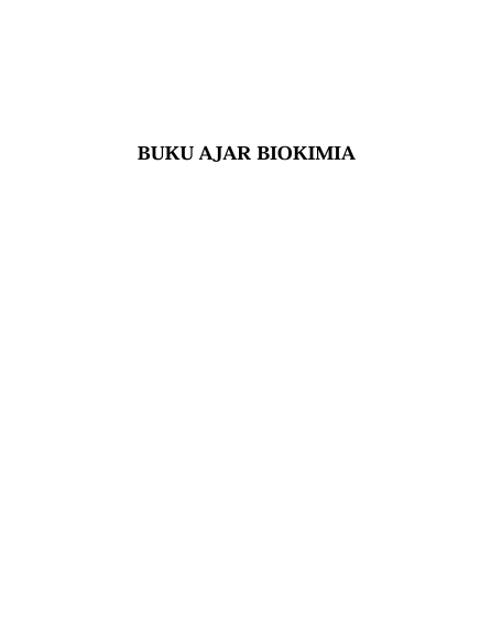 BUKU AJAR  BIOKIMIA 