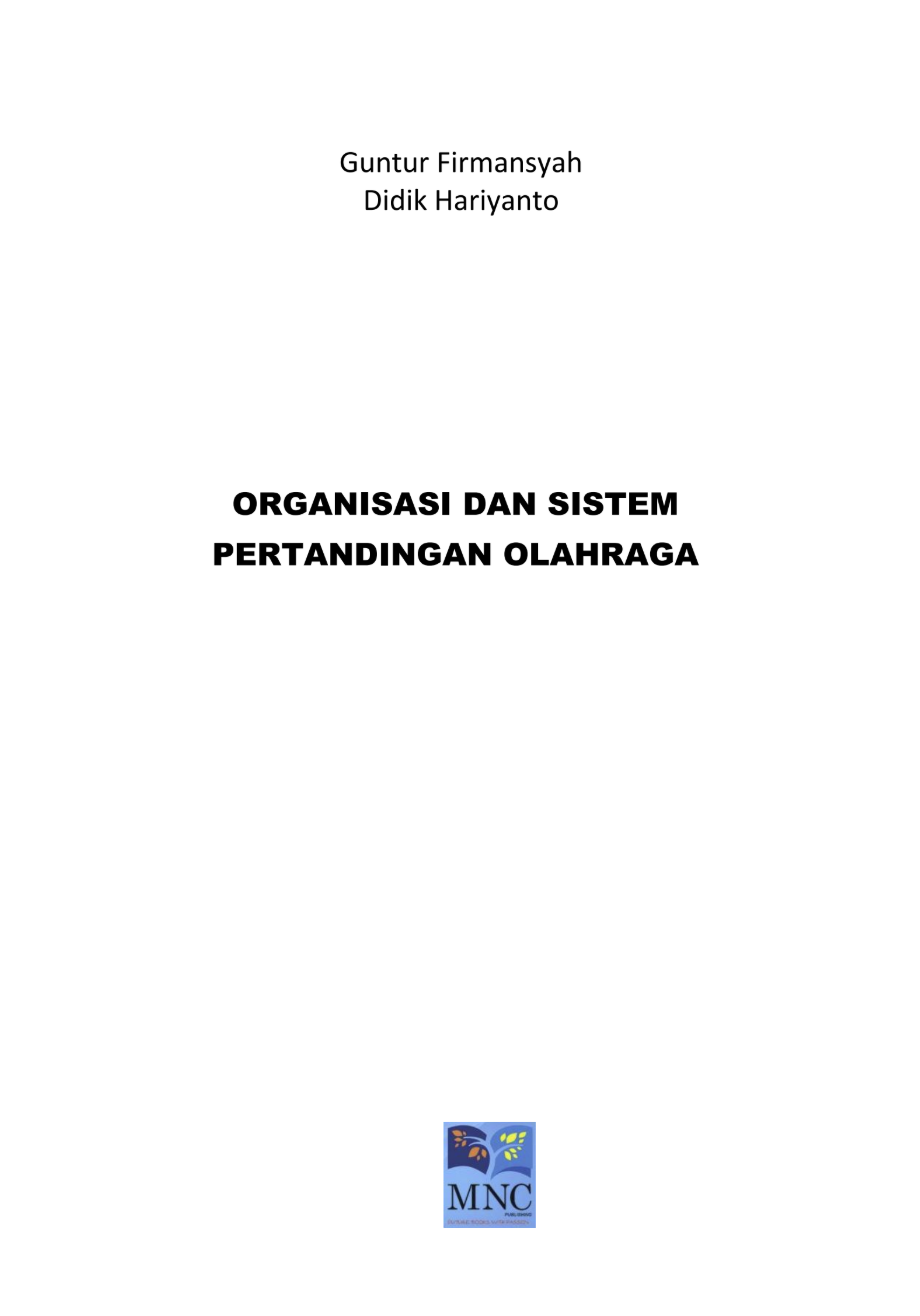 ORGANISASI DAN SISTEM PERTANDINGAN OLAHRAGA