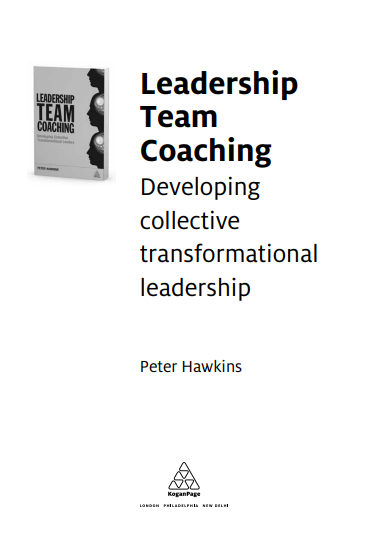 Leadership Team Coaching: Developing collective transformational leadership